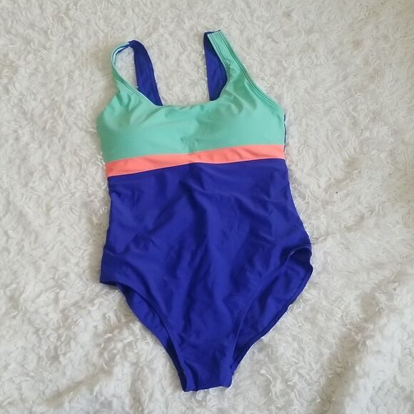 NWOT Wocleiliy Women Blue Swimsuit Sz XXL - Picture 3 of 8